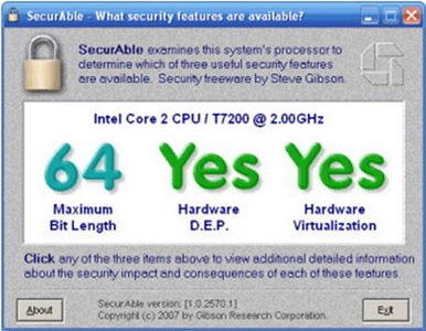 Securable(CPU虚拟化VT检测工具)