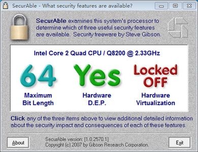 Securable(CPU虚拟化VT检测工具)