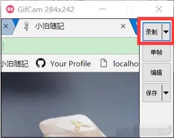 Gif动画录制编辑工具(GifCam)