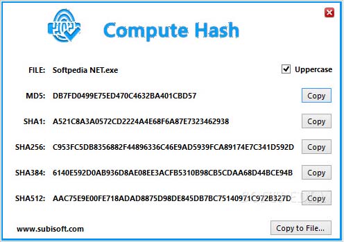 哈希值计算器(ComputeHash)