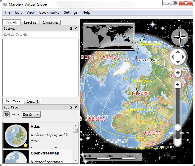 Marble（电子地球仪）