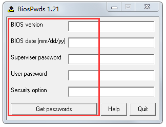 Biospwds(获取Bios密码软件)