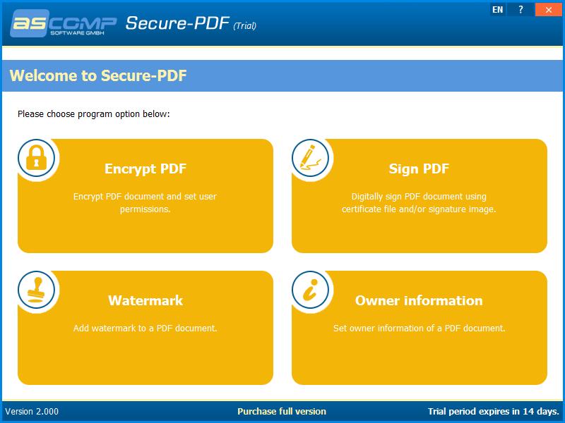 Secure-PDF(PDF加密软件)